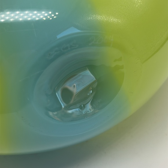 Art Glass Hand Blown Vase signed - Picture 5 of 12